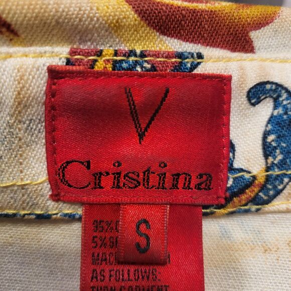 V Christina Women's Butterfly Denim Jacket SMALL - Picture 7 of 9